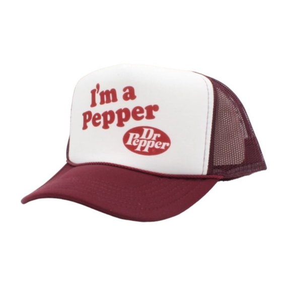 Unbranded Other - Dr. Pepper Trucker Hat Vintage Mesh Baseball I'm A Pepper Hat